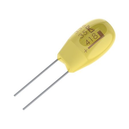 KEMET ELECTRONICS Tantalum Capacitor, Polarized, Tantalum (Dry/Solid), 6V, 10% +Tol, 10% -Tol, 47Uf, Through Hole T350F476K006AT